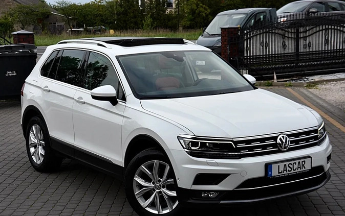 Volkswagen Tiguan cena 89700 przebieg: 171750, rok produkcji 2018 z Warka małe 667